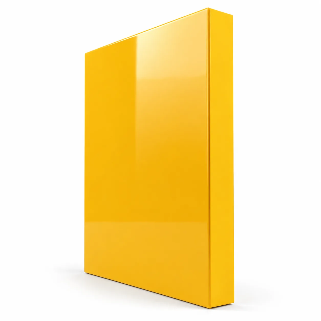 The shutter at an angle, showing its seamless moulded edge