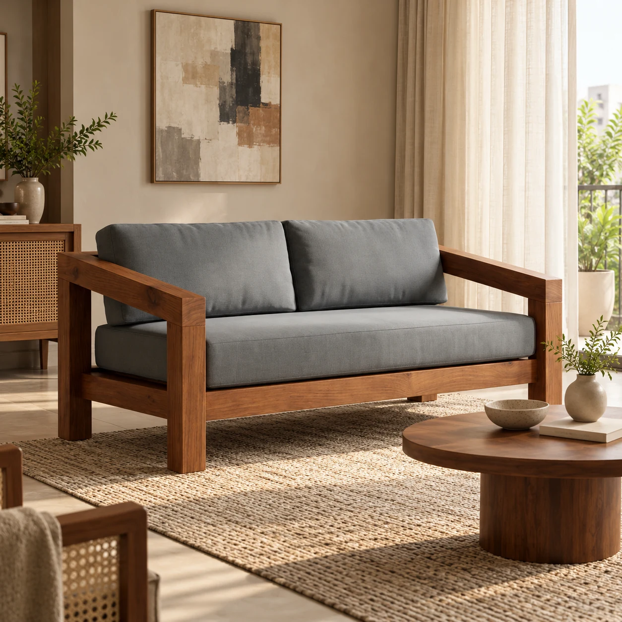 Belgravia Tuxedo Sofa styled in a room