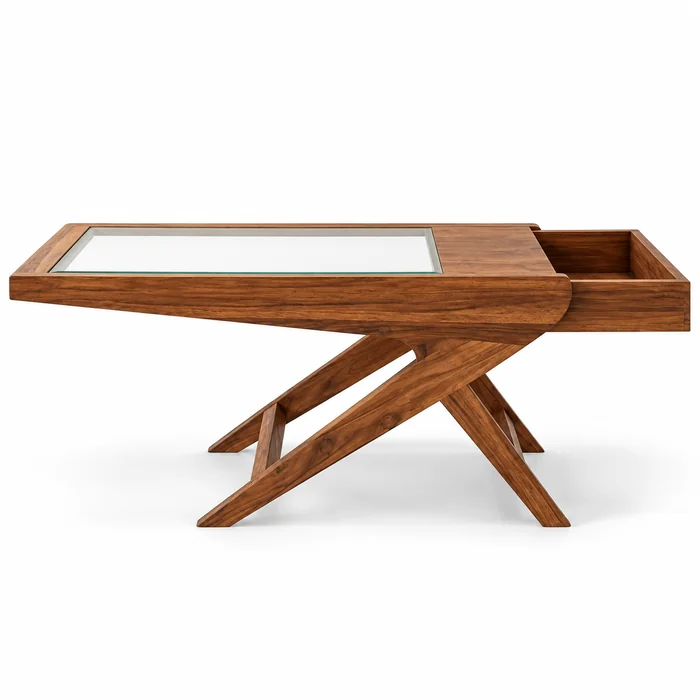 Cortina Solid Wood Block Table